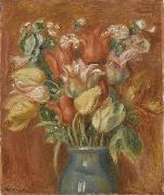Bouquet de tulipes Pierre Auguste Renoir